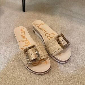 Sam Edelman Women's Tan Slide Sandals